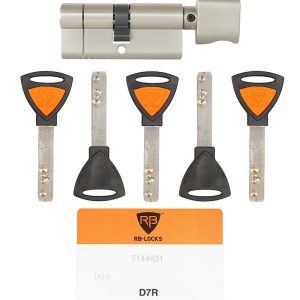 Циліндр RB DIN_KT D7R 90 NST 45x45T TO_NST CAM30 5KEY TR_BLACK_INS P.70